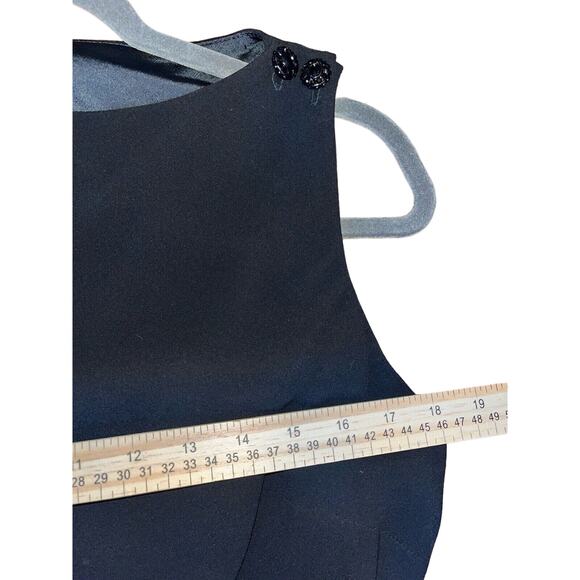 $169 NWT Lauren Ralph Lauren Size 12 Womens Maxi crepe evening Dress Back Slit - Picture 4 of 15